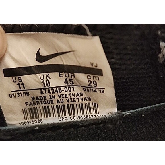 Nike Free Run Just Do It 2018 BLACK Fitness Workout Sneakers Shoes Mens‎ 11 - Picture 7 of 8